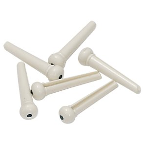 Guitar Bridge Pins Hvid med dot